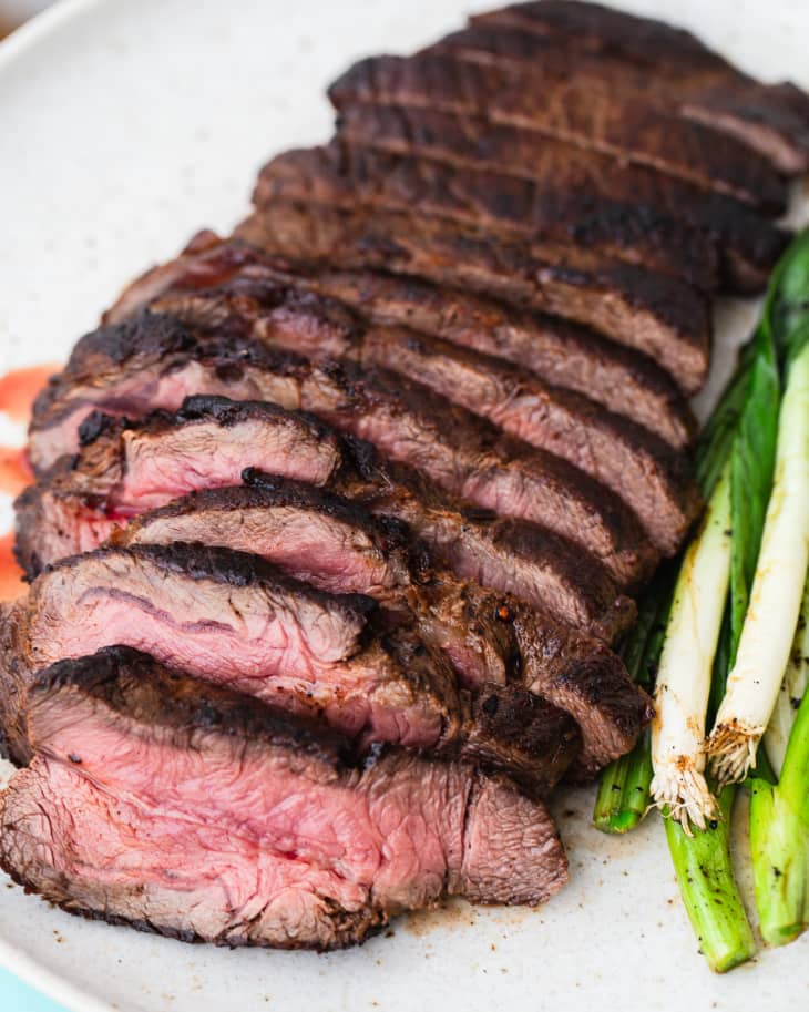 Broil flat top iron steak